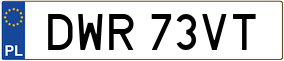 Truck License Plate